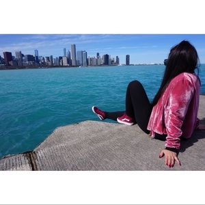 VELVET BOMBER JACKET